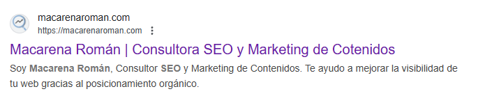 Metatitle y metadescripcion SEO